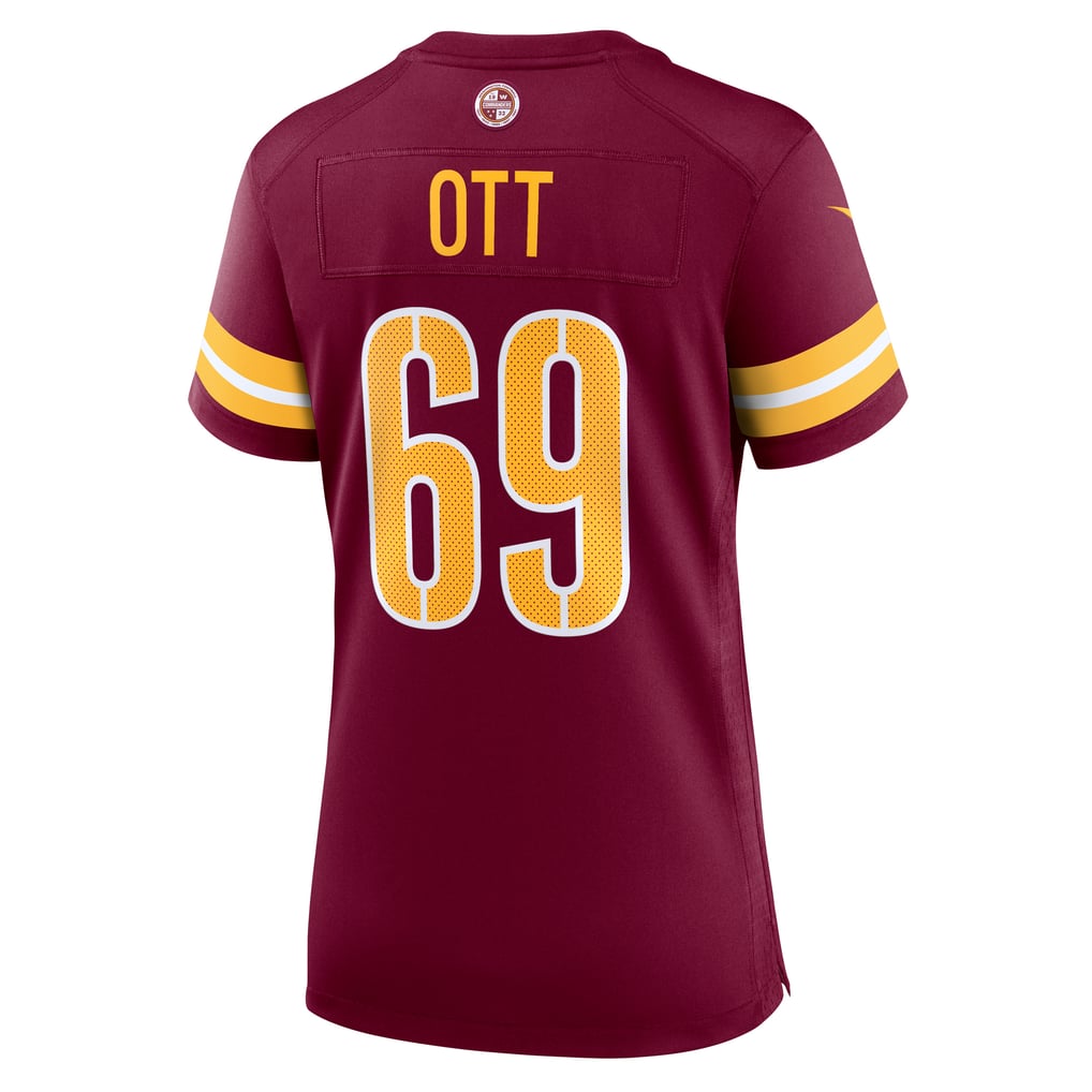 Women's Washington Commanders Tyler Ott Burgundy Team Game Jersey