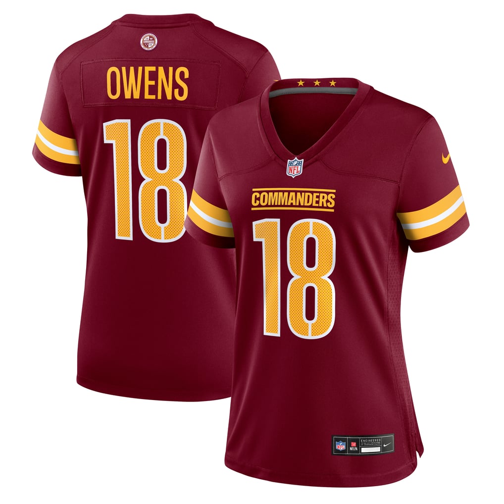 Women's Washington Commanders Tyler Owens Burgundy Team Game Jersey