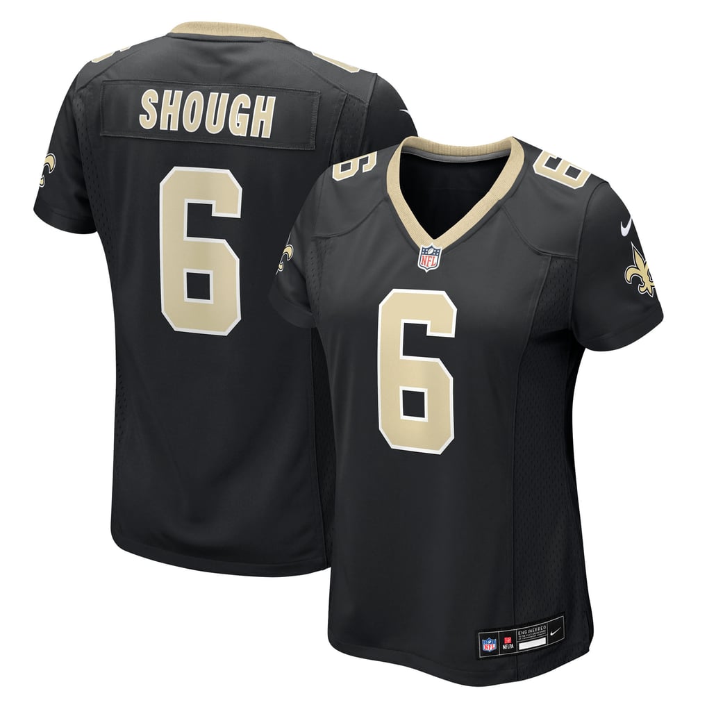 Women's New Orleans Saints Tyler Shough Black Game Jersey