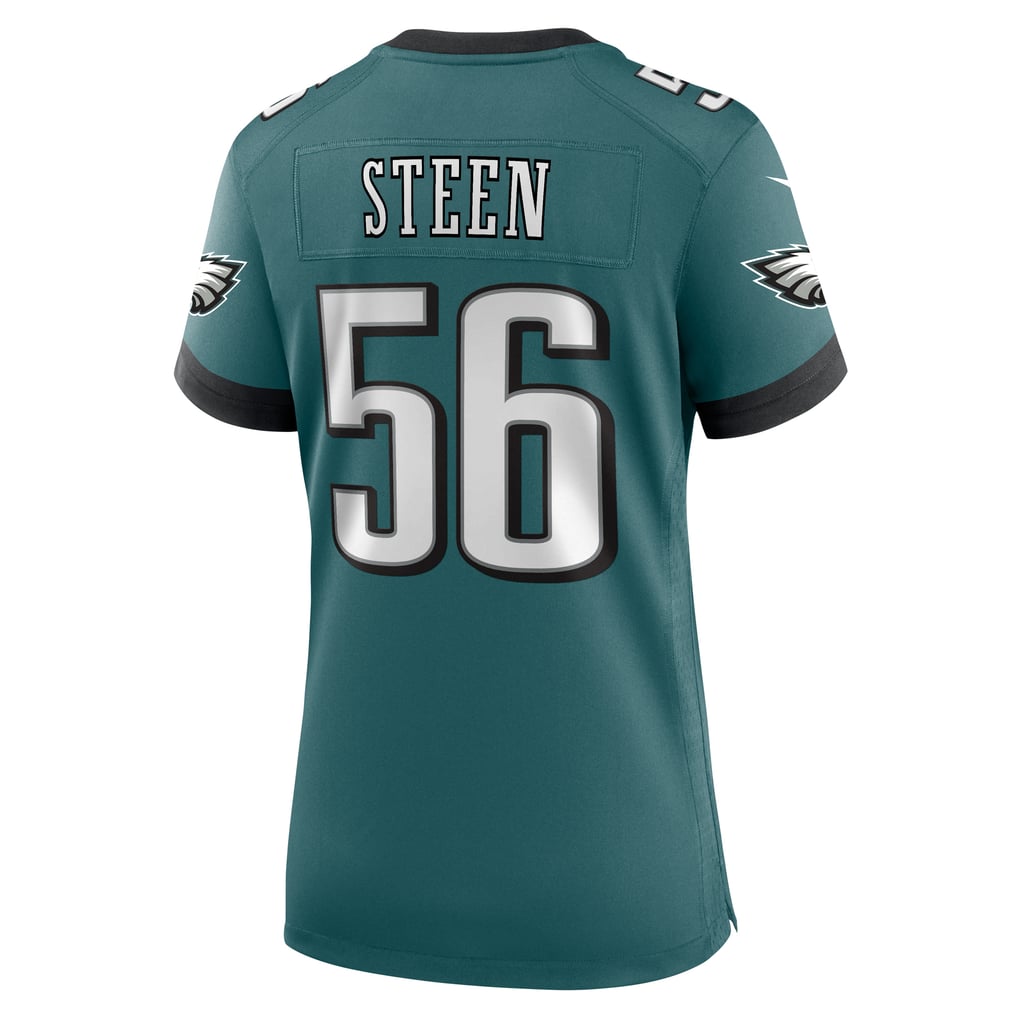 Women's Philadelphia Eagles Tyler Steen Midnight Green Team Game Jersey