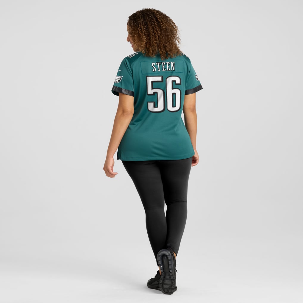 Women's Philadelphia Eagles Tyler Steen Midnight Green Team Game Jersey