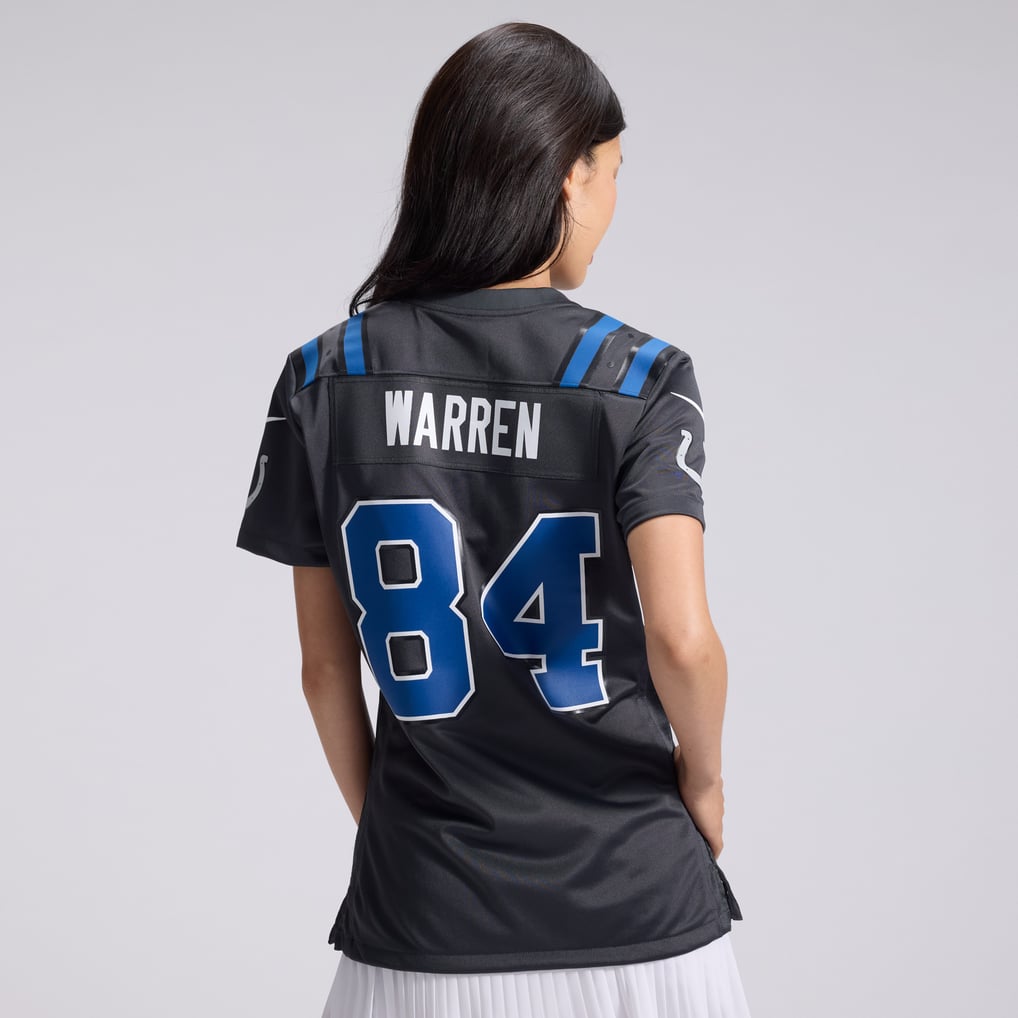 Women's Indianapolis Colts Tyler Warren Anthracite 2026 Rivalries Collection Game Jersey