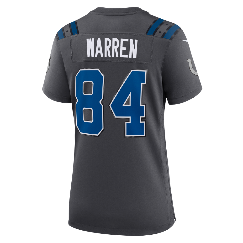 Women's Indianapolis Colts Tyler Warren Anthracite 2026 Rivalries Collection Game Jersey