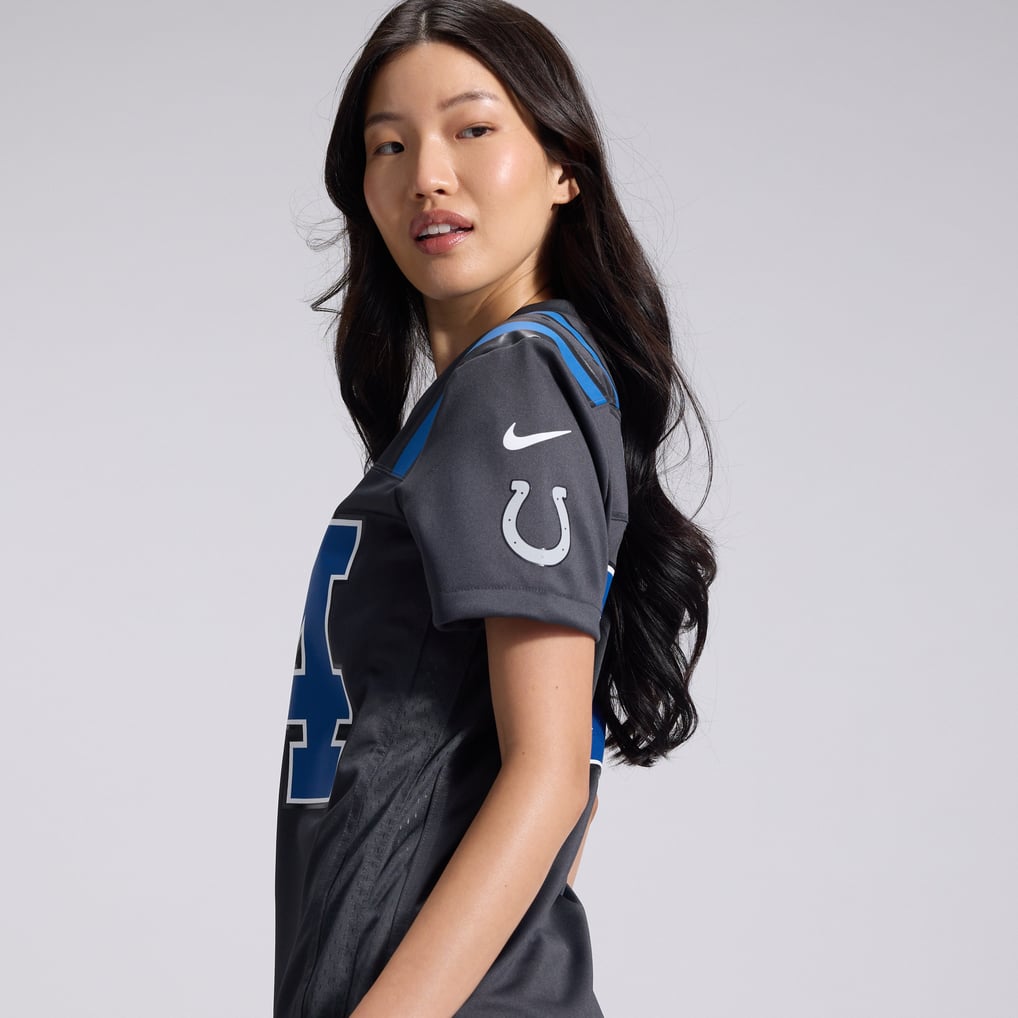 Women's Indianapolis Colts Tyler Warren Anthracite 2026 Rivalries Collection Game Jersey