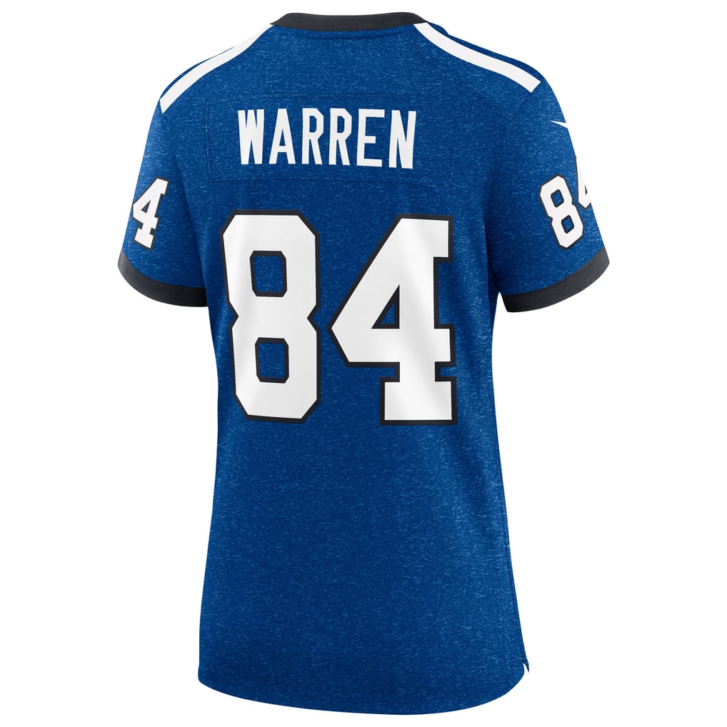 Women's Indianapolis Colts Tyler Warren Heather Royal Alternate 2 Indiana Nights Game Jersey