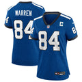 Women's Indianapolis Colts Tyler Warren Heather Royal Alternate 2 Indiana Nights Game Jersey