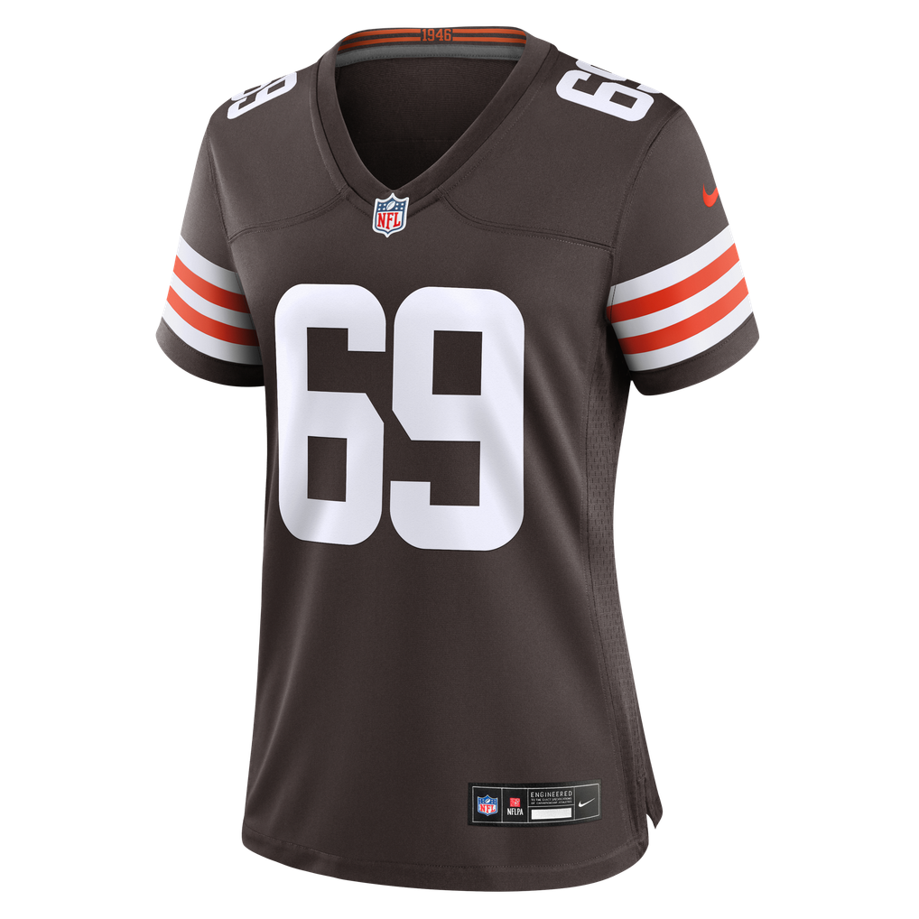 Women's Cleveland Browns Tyre Phillips Brown Team Game Jersey