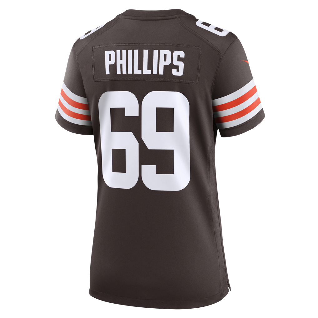 Women's Cleveland Browns Tyre Phillips Brown Team Game Jersey