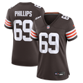 Women's Cleveland Browns Tyre Phillips Brown Team Game Jersey