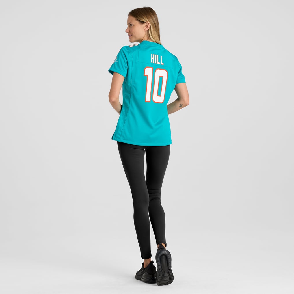 Women's Miami Dolphins Tyreek Hill Aqua Player Jersey