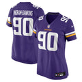 Women's Minnesota Vikings Tyrion Ingram-Dawkins Purple Team Game Jersey