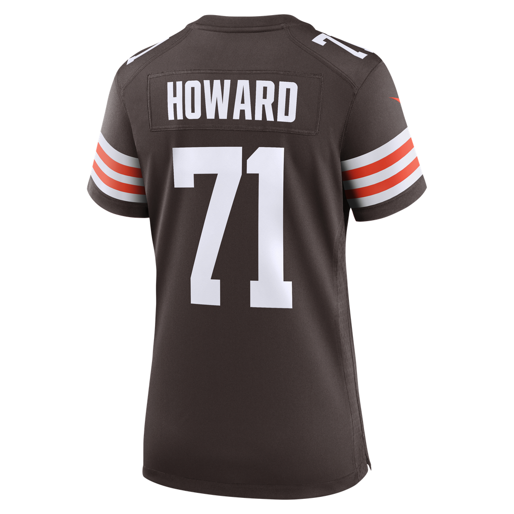 Women's Cleveland Browns Tytus Howard Brown Team Game Jersey