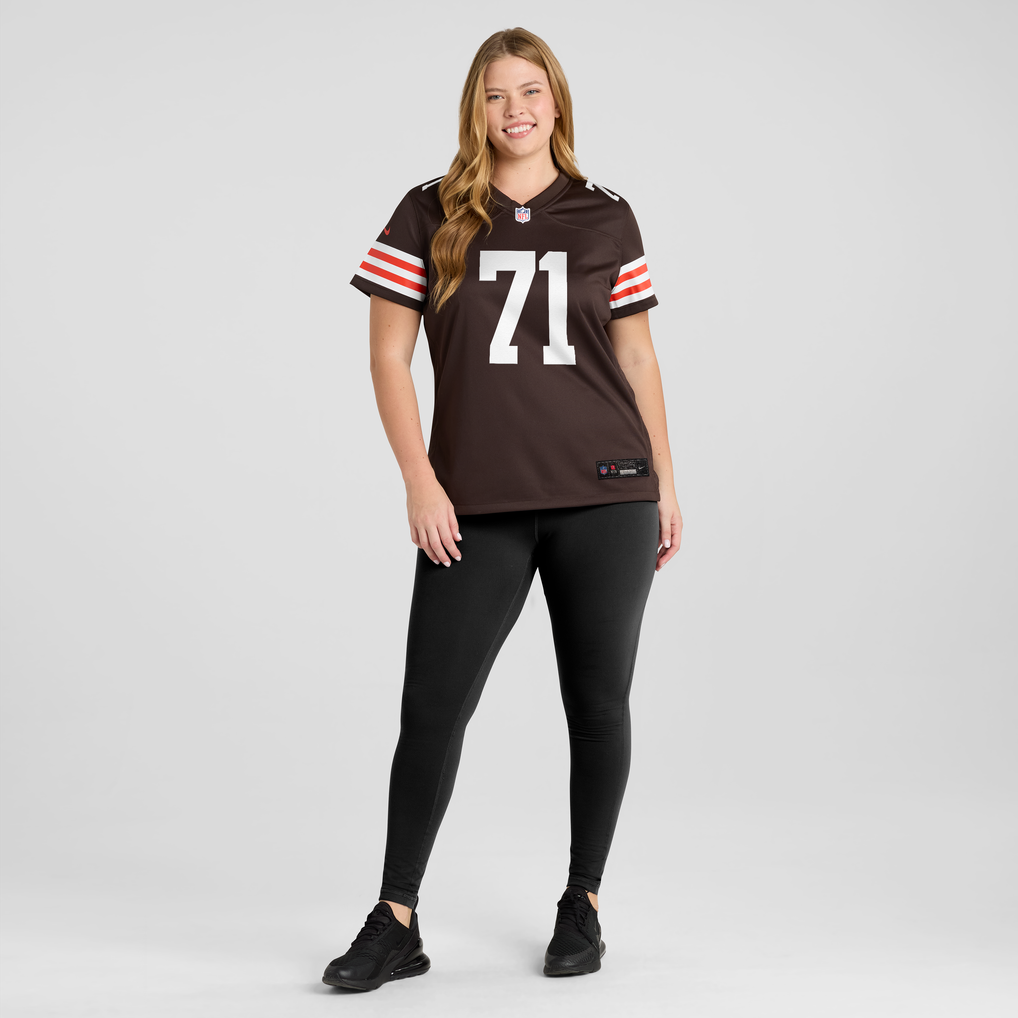 Women's Cleveland Browns Tytus Howard Brown Team Game Jersey