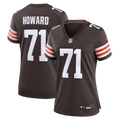 Women's Cleveland Browns Tytus Howard Brown Team Game Jersey