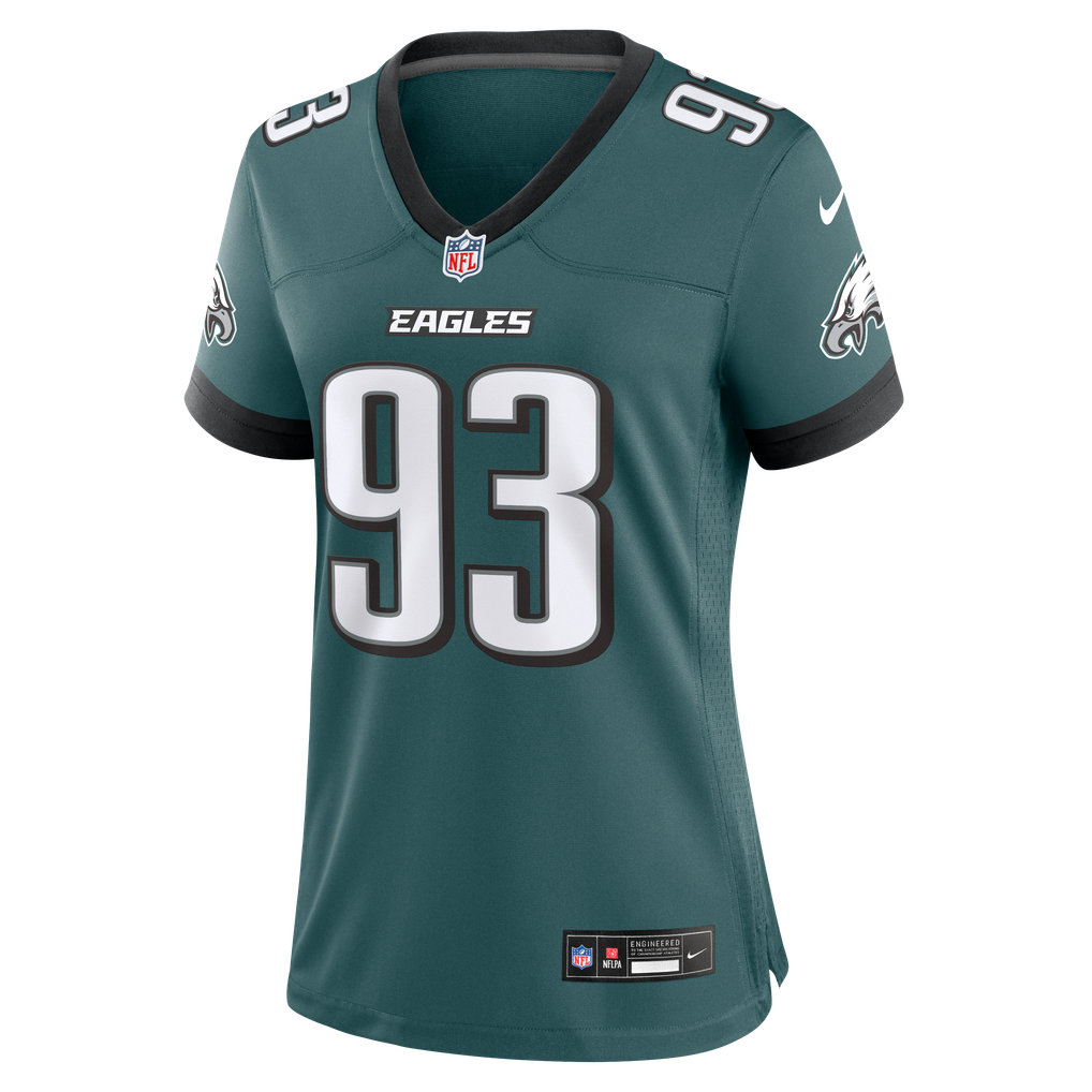 Women's Philadelphia Eagles Uar Bernard Midnight Green Team Game Jersey