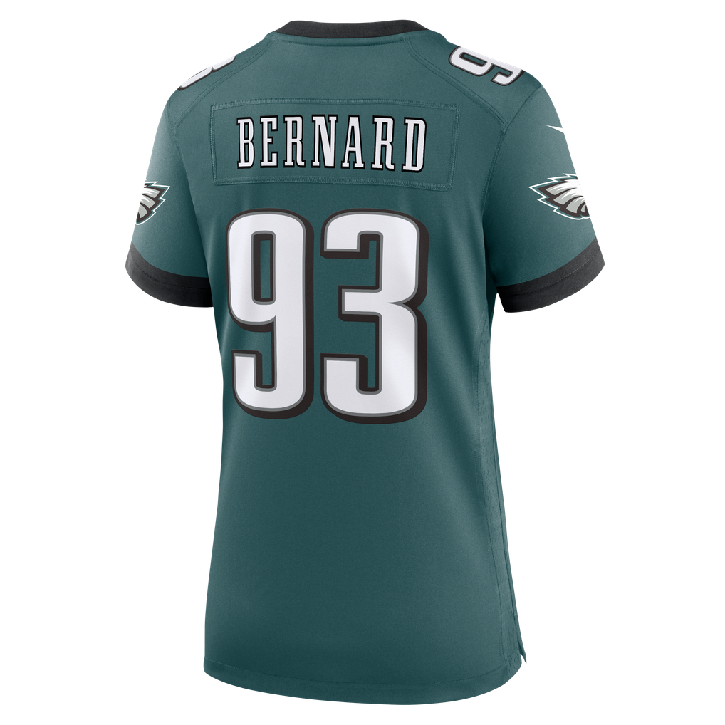 Women's Philadelphia Eagles Uar Bernard Midnight Green Team Game Jersey