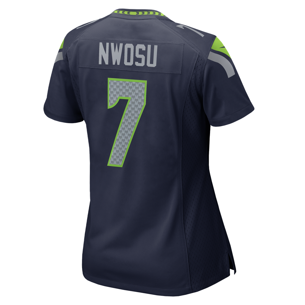 Women's Seattle Seahawks Uchenna Nwosu College Navy Team Game Jersey
