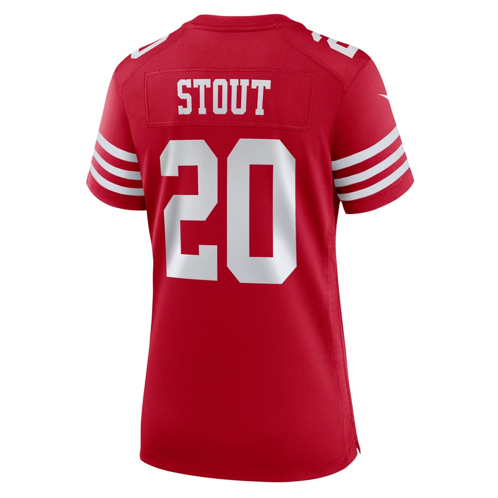 Women's San Francisco 49ers Upton Stout Scarlet Team Game Jersey