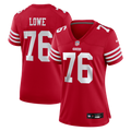 Women's San Francisco 49ers Vederian Lowe Scarlet Team Game Jersey