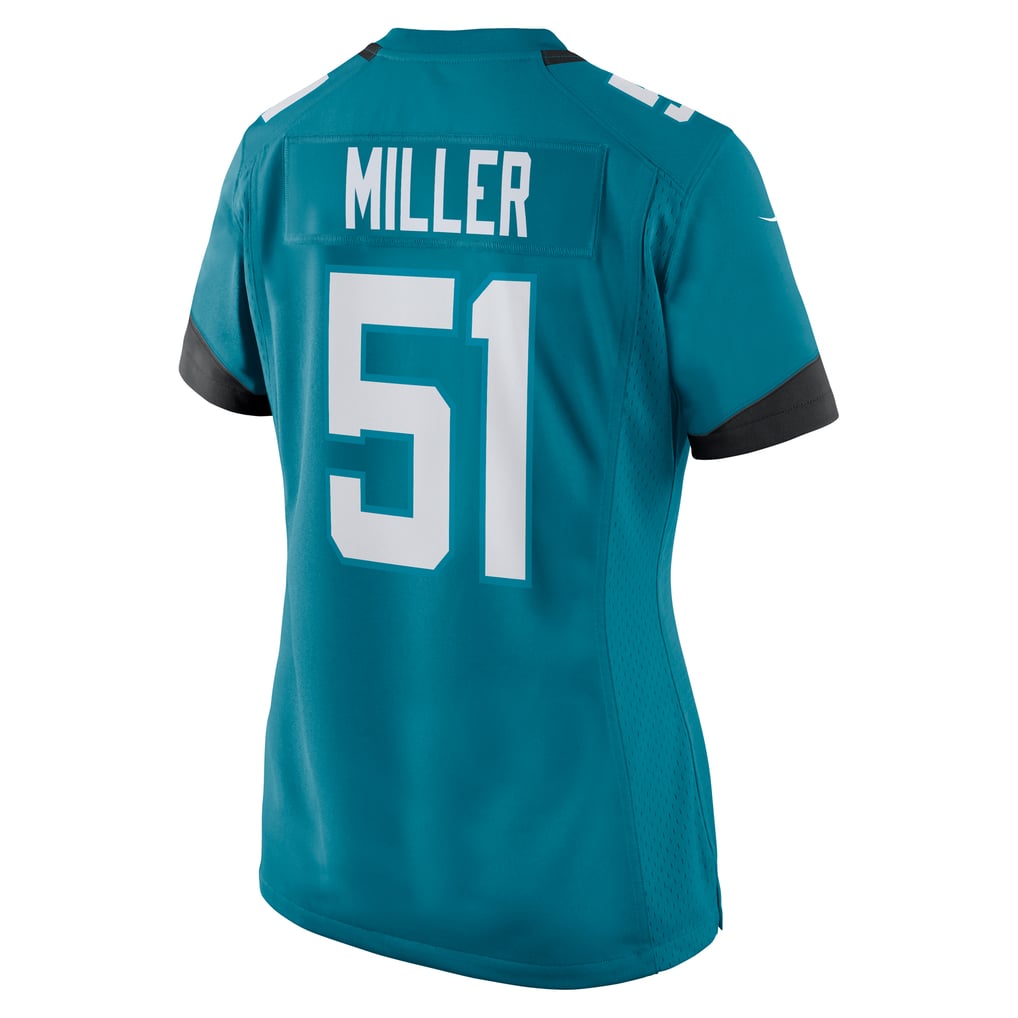 Women's Jacksonville Jaguars Ventrell Miller Teal Game Jersey