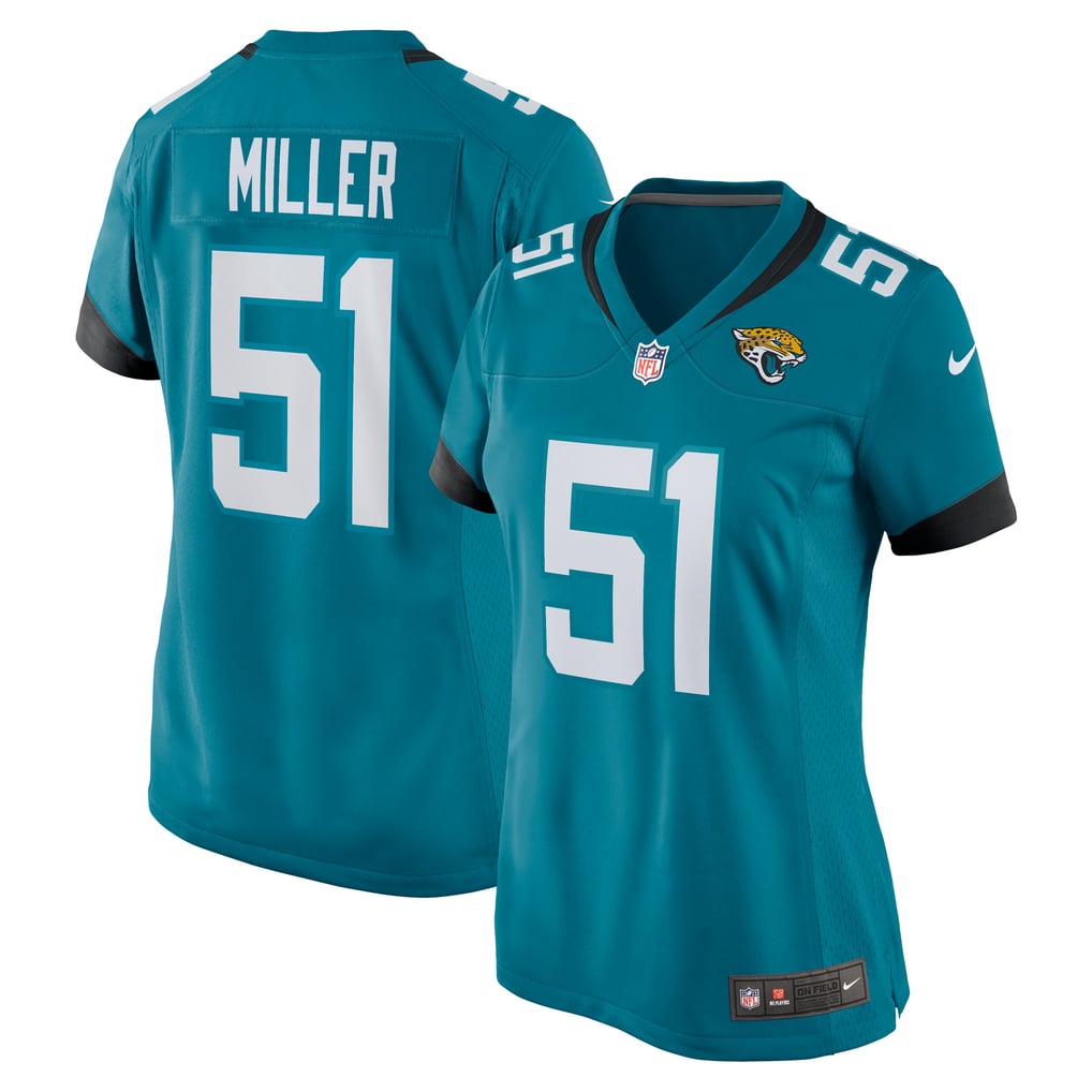 Women's Jacksonville Jaguars Ventrell Miller Teal Game Jersey