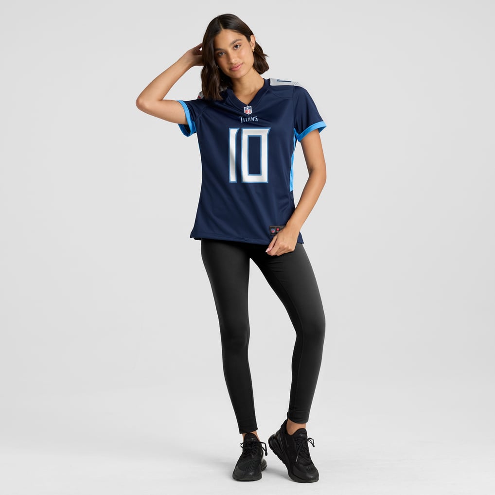 Women's Tennessee Titans Vince Young Navy Game Retired Player Jersey