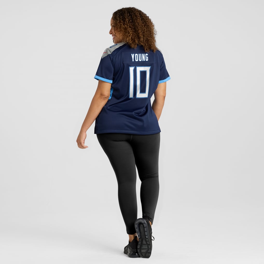 Women's Tennessee Titans Vince Young Navy Game Retired Player Jersey