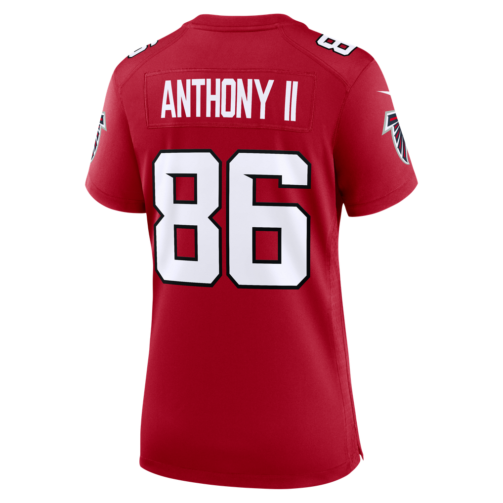 Women's Atlanta Falcons Vinny Anthony II Red Team Game Jersey
