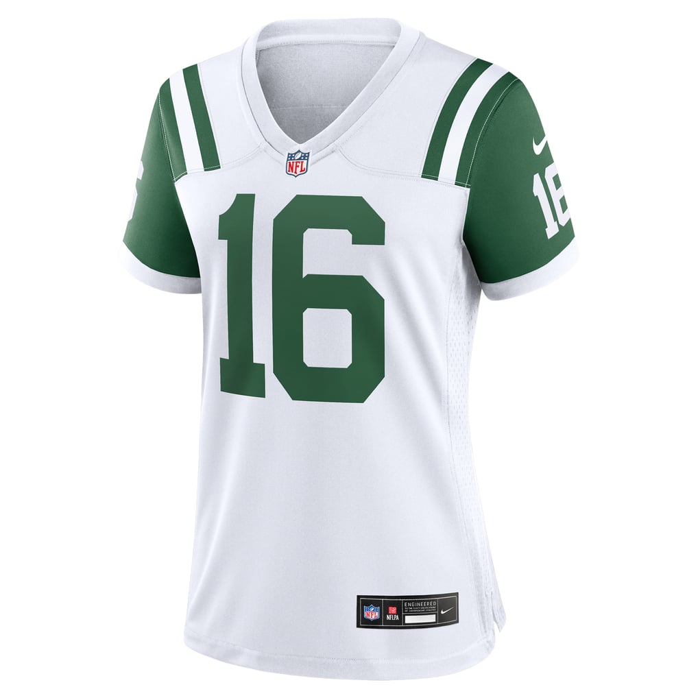 Women's New York Jets Vinny Testaverde White Classic Alternate Retired Player Game Jersey