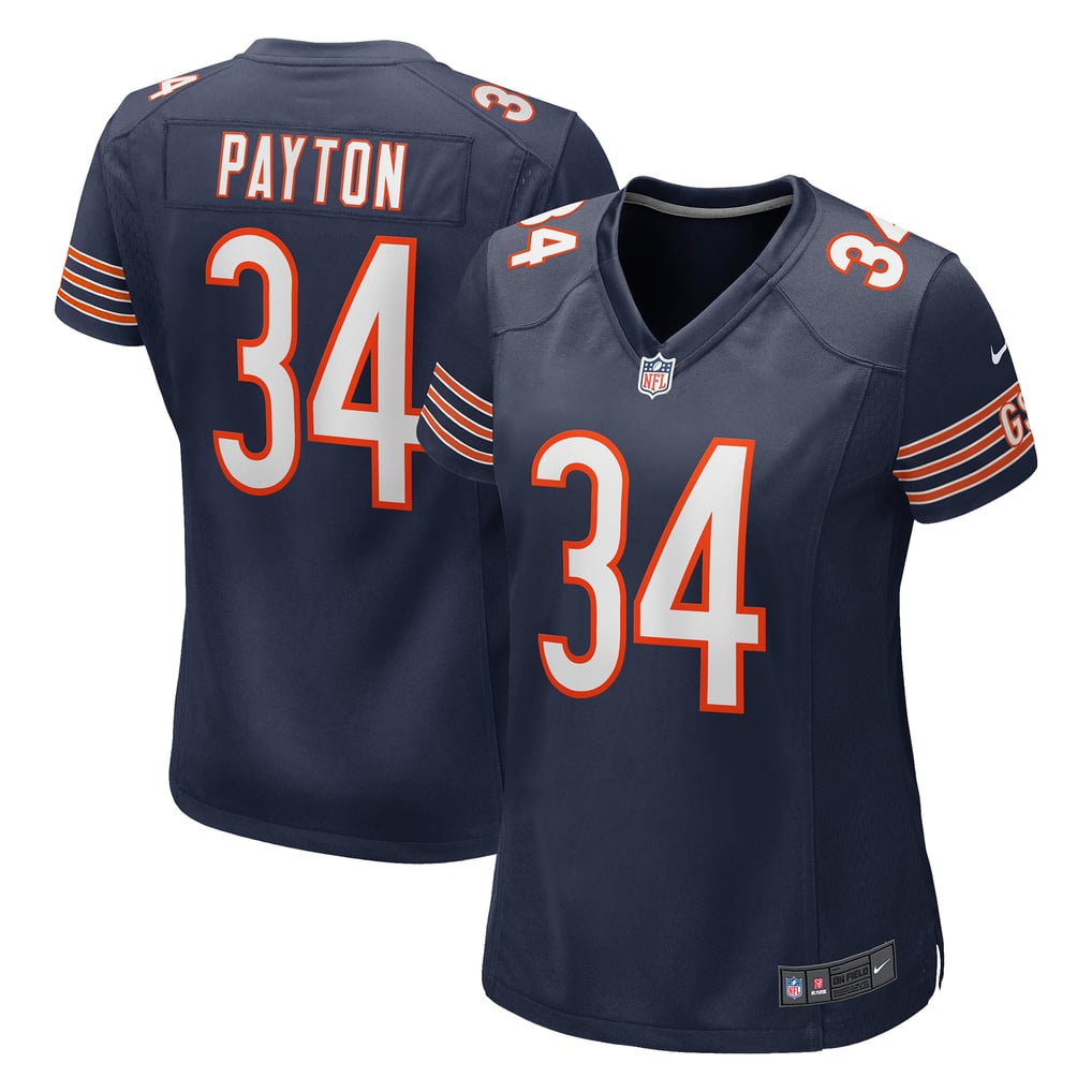 Women's Chicago Bears Walter Payton Navy Game Retired Player Jersey