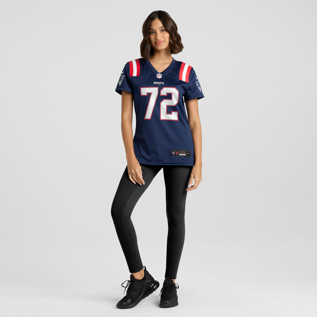Women's New England Patriots Walter Rouse Navy Team Game Jersey