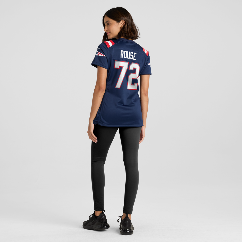 Women's New England Patriots Walter Rouse Navy Team Game Jersey