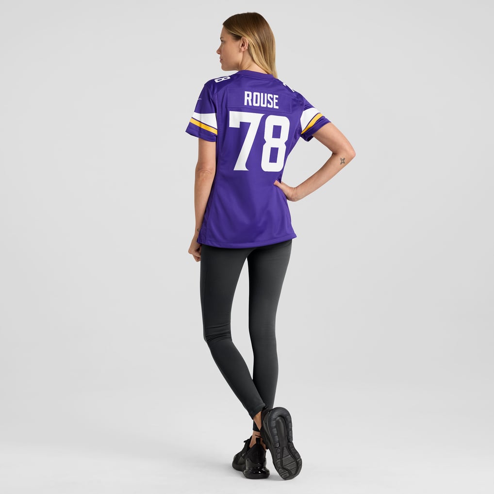 Women's Minnesota Vikings Walter Rouse Purple Game Jersey