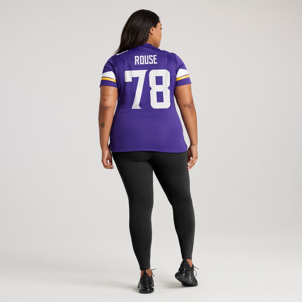 Women's Minnesota Vikings Walter Rouse Purple Game Jersey