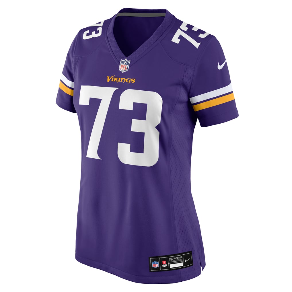 Women's Minnesota Vikings Walter Rouse Purple Team Game Jersey