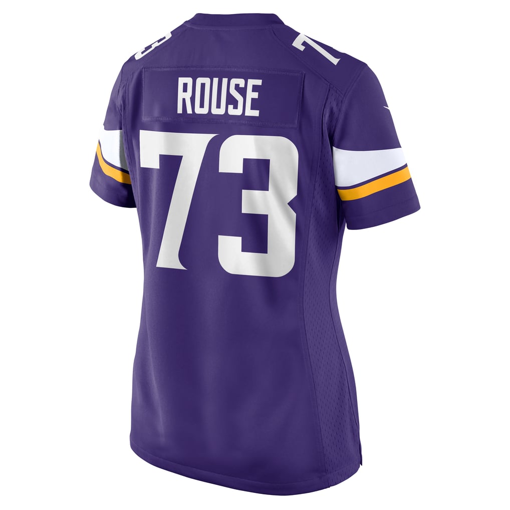 Women's Minnesota Vikings Walter Rouse Purple Team Game Jersey