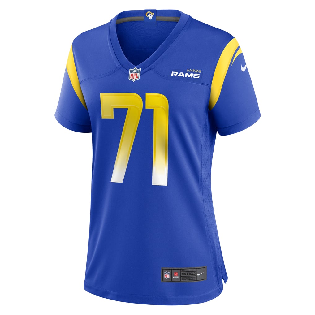 Women's Los Angeles Rams Warren McClendon Jr. Royal Team Game Jersey