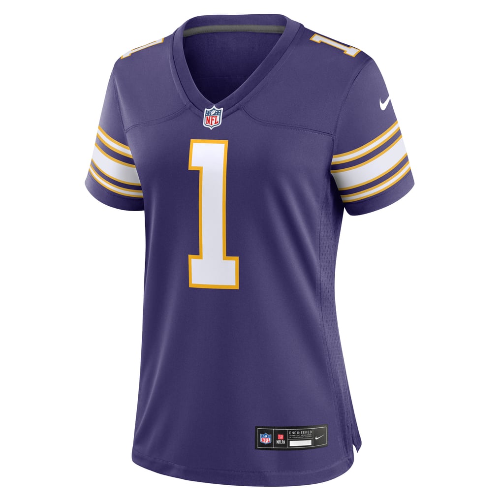 Women's Minnesota Vikings Warren Moon Purple Classic Retired Player Game Jersey