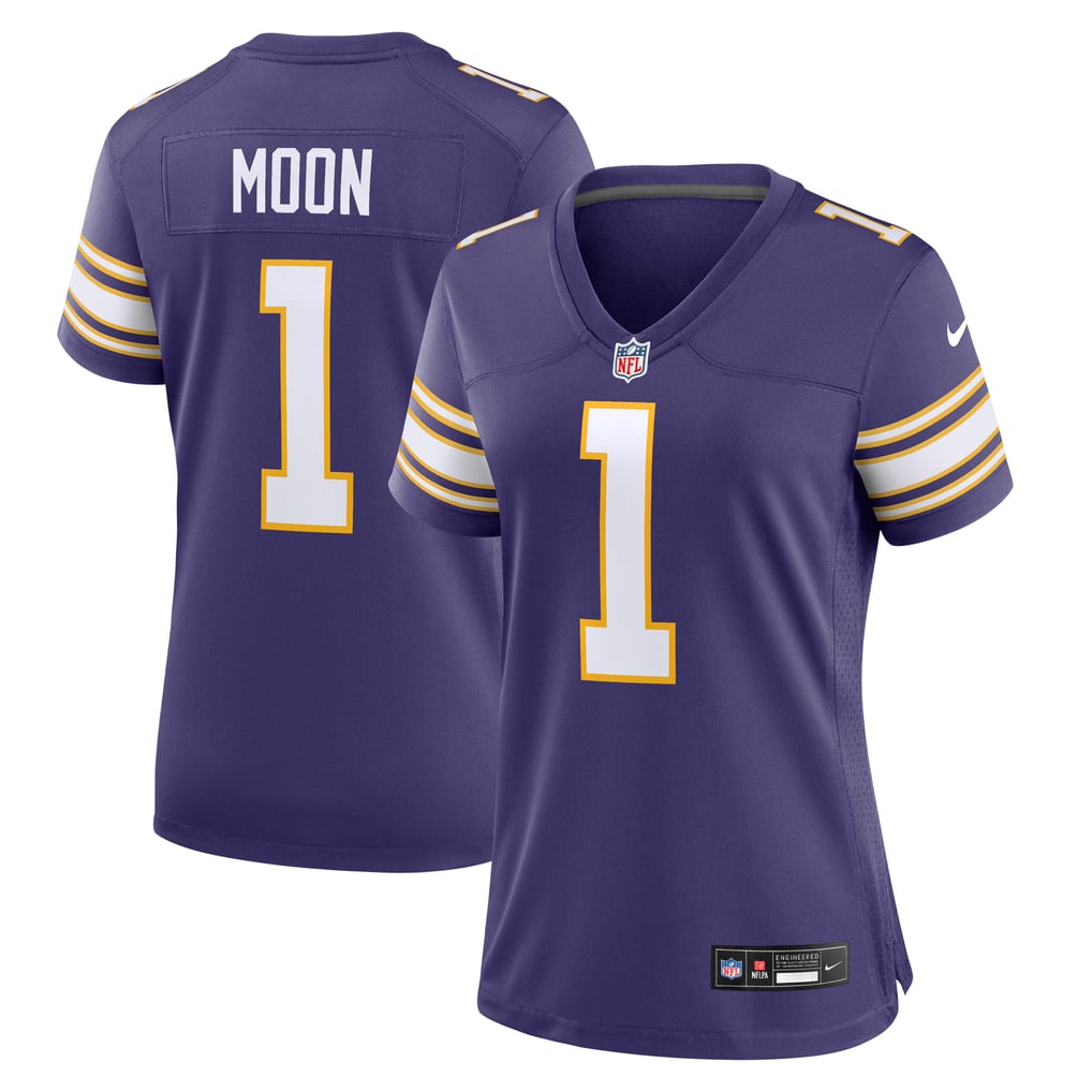 Women's Minnesota Vikings Warren Moon Purple Classic Retired Player Game Jersey