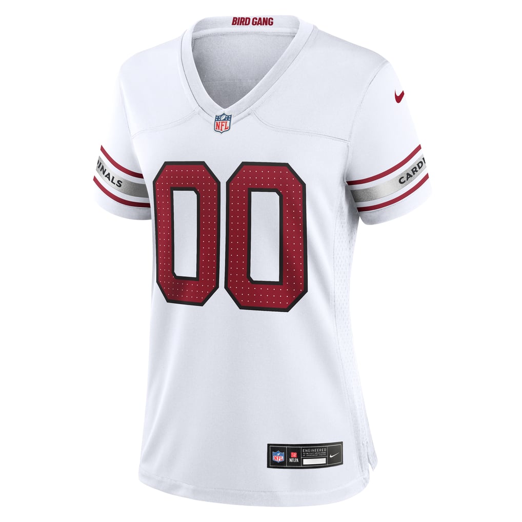 Women's Arizona Cardinals White Custom Game Jersey