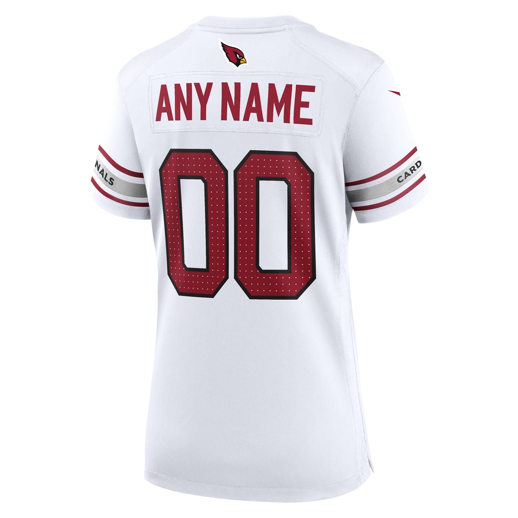 Women's Arizona Cardinals White Custom Game Jersey