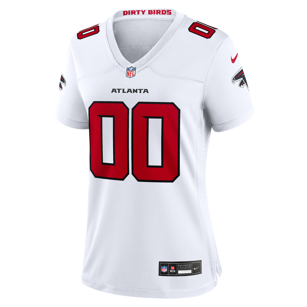 Women's Atlanta Falcons White Custom Game Jersey