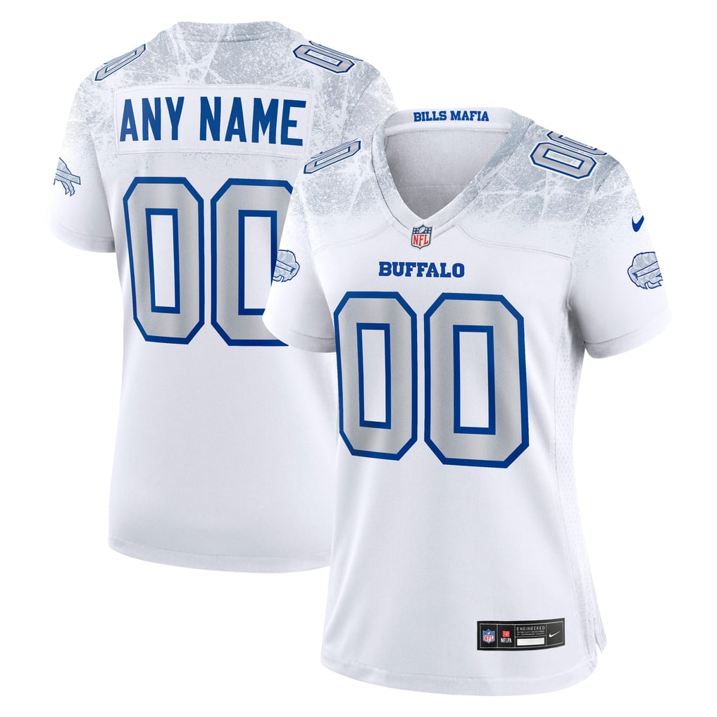 Women's Buffalo Bills White Rivalries Collection Custom Game Jersey