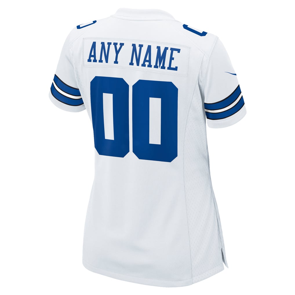 Women's White Dallas Cowboys Custom Game Jersey
