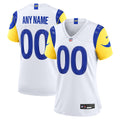 Women's Los Angeles Rams White Custom Game Jersey