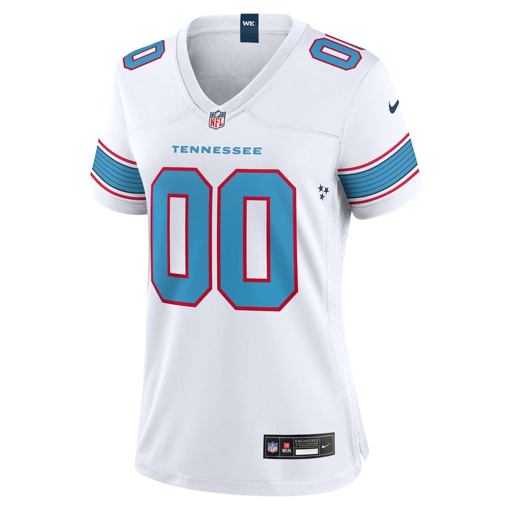 Women's Tennessee Titans White Game Custom Jersey