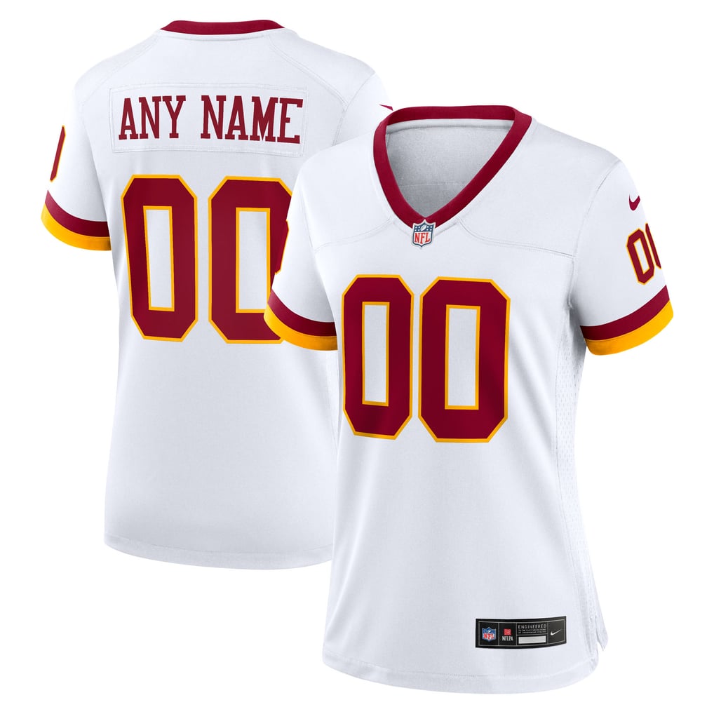 Women's Washington Commanders White Super Bowl Era Custom Game Jersey