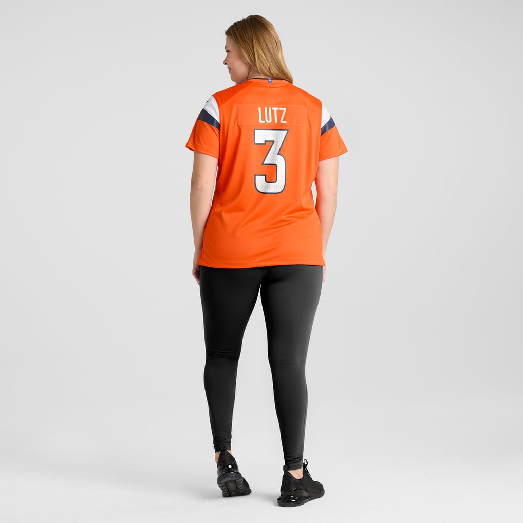 Women's Denver Broncos Wil Lutz Orange Team Game Jersey