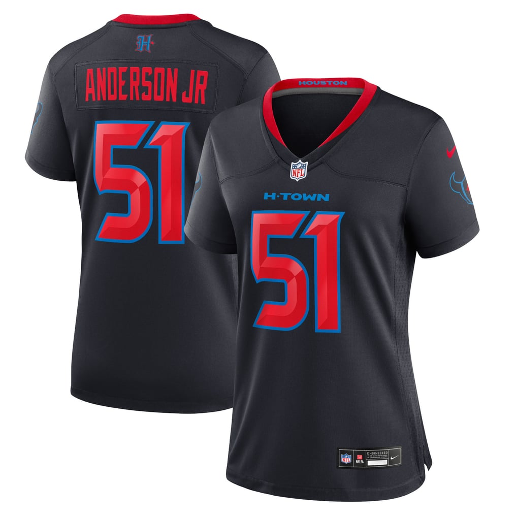 Women's Houston Texans Will Anderson Jr. Navy 2nd Alternate Game Jersey