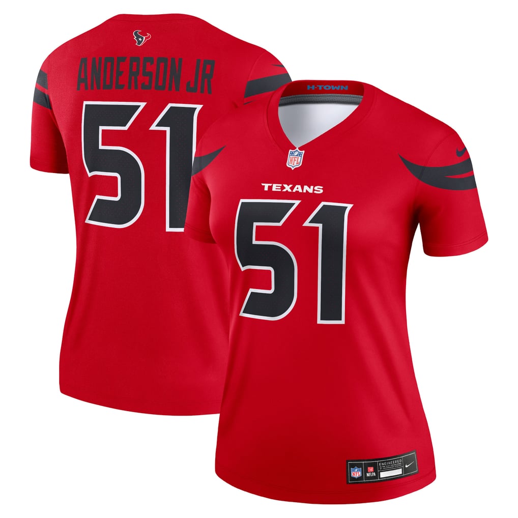 Women's Houston Texans Will Anderson Jr. Red Alternate Legend Player Performance Top